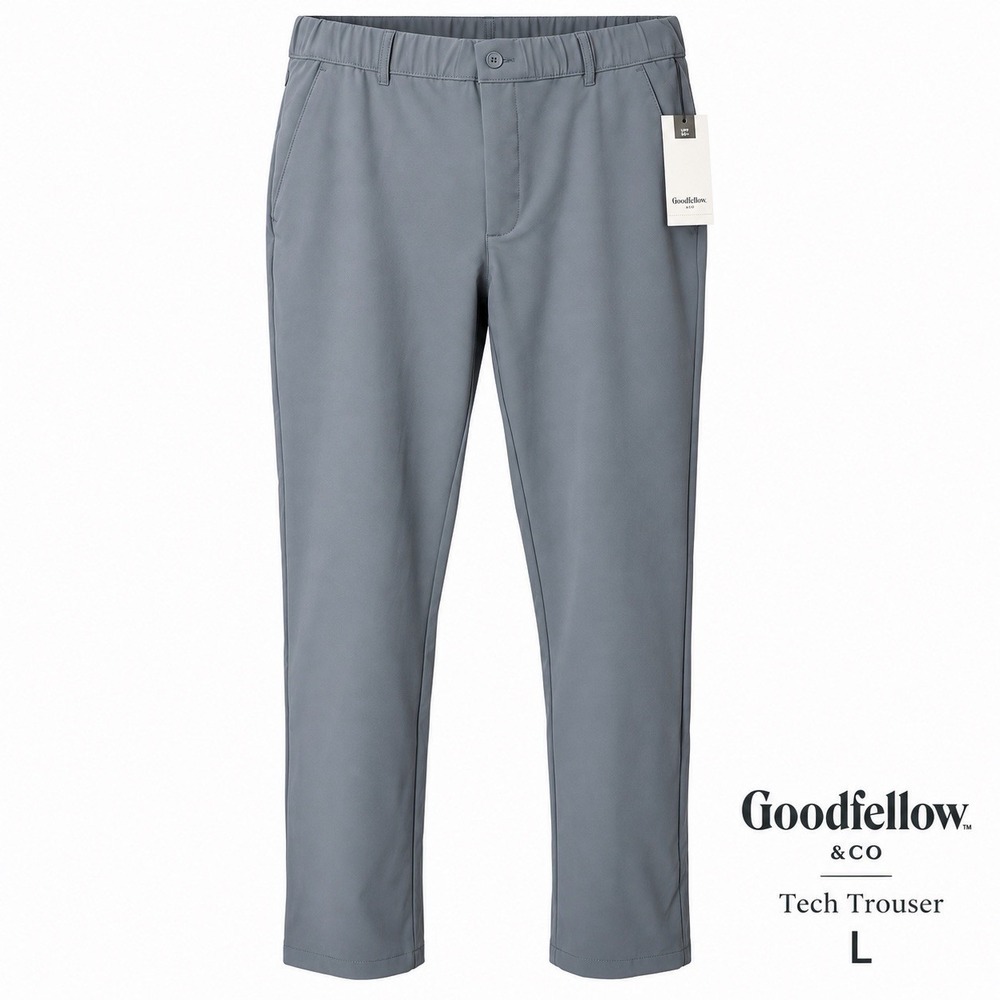 Goodfellow & Co Mens Large Gray Tech Trouser Stretch Quick Dry UPF 50+ NWT 38x30
